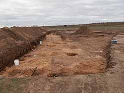 Wedringen - Erdarbeiten für archäologische Grabungen